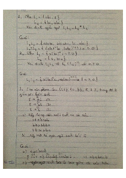 Ngân hàng bài tập Ngôn ngữ hình thức (có lời giải) | Đại học Bách Khoa Hà Nội