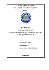 Chức năng tổ chức của Công ty Cổ phần Vàng Bạc Đá Quý Phú Nhuận PNJ | Bài thảo luận quản trị học