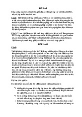 Tiểu luận cuối kì LSĐ/ Trường đại học Nguyễn Tất Thành
