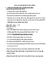 Bài 6 quyết định hành chính môn Luật hành chính | Trường đại học Mở Hà Nội