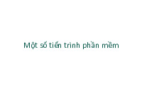 Slide Một số tiến trình phần mềm (RUP – Agile) Công nghệ phần mềm | Trường Đại học Công nghệ, Đại học Quốc gia Hà Nội