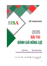 Đề tham khảo đánh giá năng lực 2025