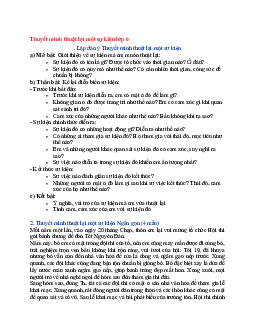 Văn mẫu lớp 6 Kết nối tri thức bài Thuyết minh thuật lại một sự kiện