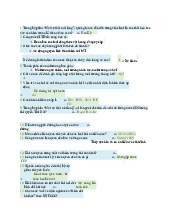 ÔN TẬP 100 CÂU Con người và môi trường - Tài liệu ôn Con người và Môi trường | Môn: Con người và Môi trường - Trường: Đại học Bách Khoa Thành phố Hồ Chí Minh