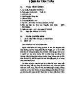 BỆNH ÁN TÂM THẦN - TRẦM CẢM NẶNG (F32.2) - 1 222