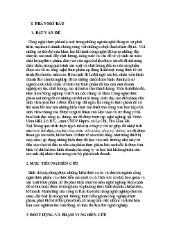 Báo cáo Thực Tập Công Nghệ Thực Phẩm tại Công Ty cổ phần Xuân Việt Nam | Học viện Nông nghiệp Việt Nam