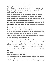 CÂU HỎI MỞ LỊCH SỬ ĐẢNG - Đề cương ôn tập môn lịch sử Đảng –Trường Đại học bách khoa – đại học Đà Nẵng
