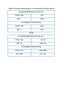Ôn tập cuối học kì 1 Tiết 3 trang 94 VBT Tiếng Việt lớp 3 Tập 1 Chân trời sáng tạo
