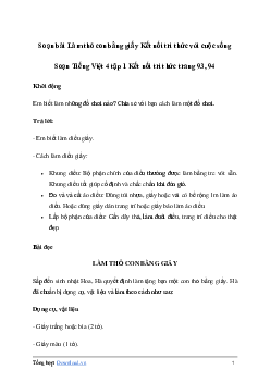 Soạn bài Đọc: Làm thỏ con bằng giấy | Kết nối tri thức