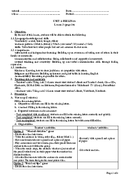 Unit 1:U1L3B | Giáo án Tiếng Anh 2 sách i-Learn Smart Start (Cả năm)