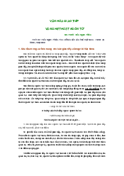 Văn hoá giao tiếp của người Việt môn Cơ Sở Văn Hóa Việt Nam | Đại Học Hà Nội