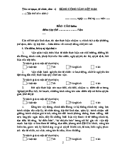 Báo cáo kiểm điểm tập thể | Học viện Hành chính Quốc gia