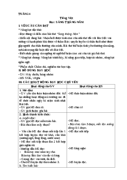 Giáo án Tiếng Việt lớp 4 Tuần 24 | Kết nối tri thức