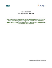 Báo cáo cuối kỳ 23C1TEC: Ứng dụng RFID trong quản lý thẻ xe sinh viên