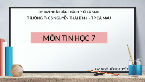 Giáo án điện tử Tin học 7 bài 4 Chân trời sáng tạo : Phân loại tệp