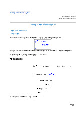 Lý thuyết chương 5: Đạo hàm và vi phân | Môn toán cao cấp
