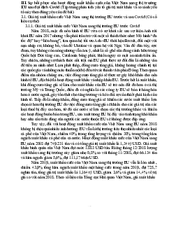 Sự hồi phục của hoạt động xuất khẩu cafe của Việt Nam sang thị trường EU sau đại dịch Covid