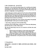 Giải pháp bảo tồn và phát huy lễ hội Đền Hai Bà Trưng | Môn Lễ hội Việt Nam - Đại học Văn hóa Hà Nội