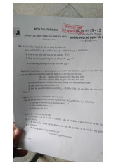 Đề thi Môn Trắc địa đại cương | Đại học Xây Dựng Hà Nội