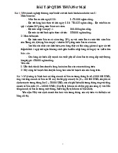 Bài tập quản trị doanh nghiệp thương mại - Môn quản trị học - Đại Học Kinh Tế - Đại học Đà Nẵng