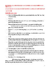 Đề cương môn Luật hiến pháp - Trường Đại học lao động -  xã hội