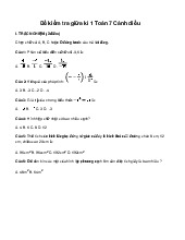 TOP 7 đề thi giữa học kỳ 1 môn Toán lớp 7 năm học 2024 - 2025 | Bộ sách Cánh diều