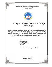 Sự biến đổi của gia đình Việt Nam trong thời kỳ quá độ lên Chủ nghĩa xã hội | Bài tập lớn môn Chủ nghĩa xã hội Neu