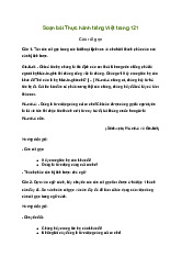 Soạn bài Thực hành tiếng Việt trang 121 sách Kết nối tri thức | Ngữ văn 9