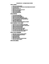 Speaking PART 1 - A2 - Objective KET Study Guide Topics