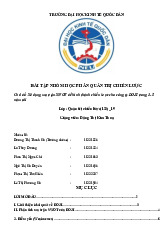Sử dụng ma trận SWOT để hình thành chiến lược cho công ty DOJI trong 3-5 năm tới | Bài tập nhóm môn Quản lý học