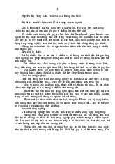 Bài kiểm tra môn Môi trường và phát triển  - trường đại học Khoa học xã hội và nhân văn- Đại học Quốc Gia Thành phố Hồ Chí Minh.