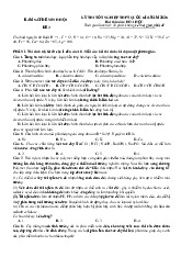 Đề thi thử THPT Quốc gia 2025 môn Hóa bám sát đề minh họa - Đề 3