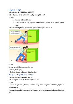 Giải Khoa học tự nhiên lớp 6 Bài 45: Lực cản của nước | Kết nối tri thức