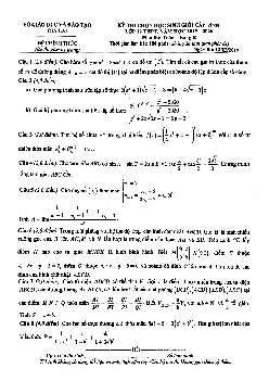 Đề thi học sinh giỏi tỉnh Toán 12 THPT năm 2019 – 2020 sở GD&ĐT Gia Lai