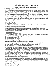 Bài tập Chương 1 - Xác suất thống kê | Học viện Chính sách và Phát triển