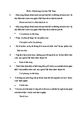 Câu hỏi lý thuyết Đại cương văn hóa Việt Nam có đáp án