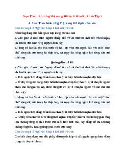 Soạn Thực hành tiếng Việt trang 118 Tập 1 | Ngữ Văn 6 Kết nối tri thức
