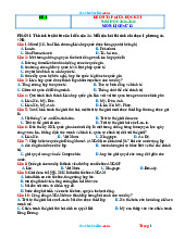 Bộ Đề Ôn Tập Giữa Học Kỳ 1 Lịch Sử 12 Năm Học 2025-2026 Có Đáp Án
