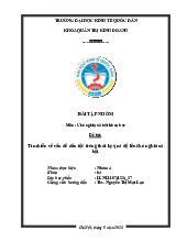 Tìm hiểu về vấn đề dân tộc trong thời kỳ quá độ lên chủ nghĩa xã hội | Bài tập nhóm môn Chủ nghĩa xã hội Neu