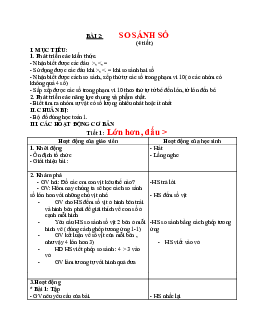Bài 4 | Giáo án học kì 1 | Toán 1| Kết nối tri thức với cuộc sống (Cả năm)