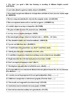 Tổng hợp viết lại câu Tiếng Anh hay và khó dành cho học sinh giỏi lớp 9