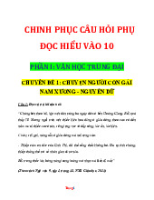 Các Chuyên Đề Đọc Hiểu Theo Từng Tác Phẩm Ôn Thi Vào 10