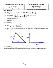 Đề Tuyển Sinh 10 Môn Toán Sở GD Lạng Sơn 2025-2026 Có Đáp Án