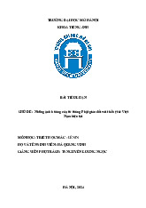 Những ảnh hưởng của tư tưởng Phật giáo đối với thế hệ trẻ ViệtNam hiện tại | Bìa Tiểu luận môn Triết học Mác - Lênin | Trường đại học Mở Hà Nội