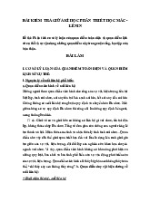 Phân Tích Quan Điểm Toàn Diện | Môn Triết học Mác - Lênin - Đại học Sư phạm Thành phố Hồ Chí Minh
