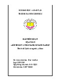 Tiểu luận môn Giới thiệu và trải nghiệm nghề nghiệp | Trường Đại học Kinh Bắc