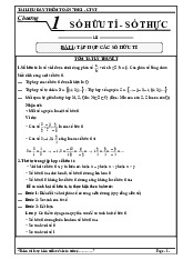 Chương 1 Sổ hữu tỉ - Số thực Bài 1 Tập hợp các số hữu tỉ môn Toán 7