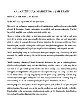 Chiến lược Marketing Cạnh Tranh | Môn Marketing căn bản - Đại học Công Nghệ Đông Á