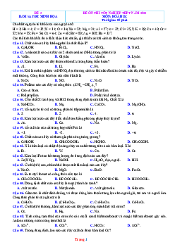 Đề ôn thi THPT QG 2022 môn Hóa phát triển từ đề minh họa - Đề 3 (có lời giải chi tiết)