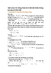 Vật lý lớp 10: Công thức tính độ biến thiên động lượng chi tiết nhất